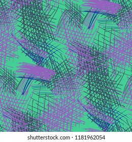 Various Pencil Strokes. Seamless Texture with chaotic Hand Drawn Lines. Vintage Background for Paper, Print, Underwear. Vertical, Horizontal and Diagonal Strokes. Grunge Vector Texture