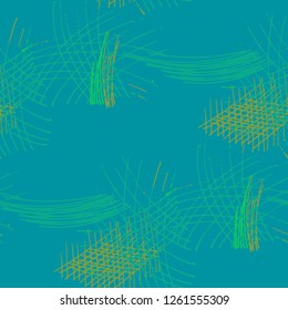Various Pencil Strokes. Seamless Texture with chaotic Hand Drawn Lines. Trendy Background for Paper, Wallpaper, Linen. Vertical, Horizontal and Diagonal Strokes. Grunge Vector Texture