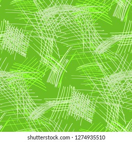 Various Pencil Strokes. Seamless Texture with chaotic Hand Drawn Lines. Trendy Background for Paper, Wallpaper, Underwear. Vertical, Horizontal and Diagonal Strokes. Grunge Vector Texture