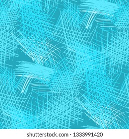 Various Pencil Strokes. Seamless Texture with chaotic Hand Drawn Lines. Trendy Background for Paper, Wallpaper, Underwear. Vertical, Horizontal and Diagonal Strokes. Grunge Vector Texture