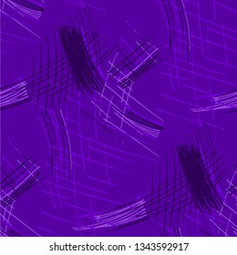 Various Pencil Strokes. Seamless Texture with chaotic Hand Drawn Lines. Modern Background for Calico, Fabric, Print. Vertical, Horizontal and Diagonal Strokes. Grunge Vector Texture