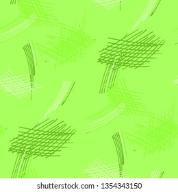 Various Pencil Strokes. Seamless Texture with chaotic Hand Drawn Lines. Modern Background for Calico, Fabric, Print. Vertical, Horizontal and Diagonal Strokes. Grunge Vector Texture