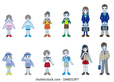 Various people/ Whole body style