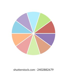 varios gráficos circulares para información gráfica