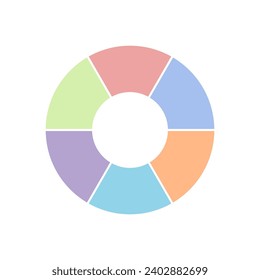 varios gráficos circulares para información gráfica