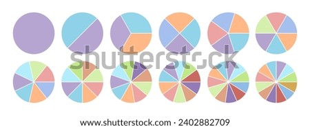 various pie charts for graphic information