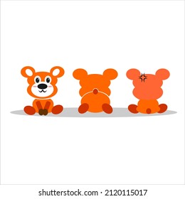 
Various Poses Of Cartoon Teddy Bear, Vectors, And Illustration cute