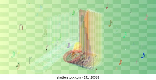 various poster around score vector background, bar into magical gradation