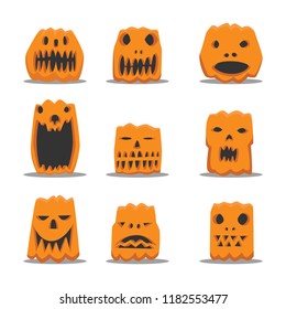 VARIOUS PUMPKINS SHAPE VECTOR HALLOWEEN