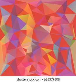 Various rainbow red color spectrum triangular background. Vector abstract low poly design.