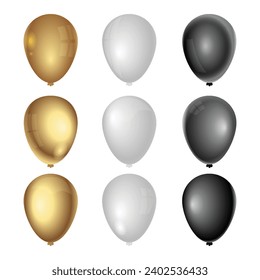 Globos de cumpleaños .ai Royalty Free Stock SVG Vector