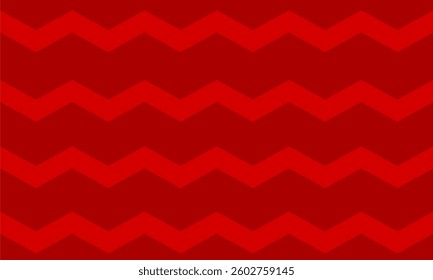 Various red colour horizontal zig zag geometric stripes background vector illustration. Repeating pattern graphic