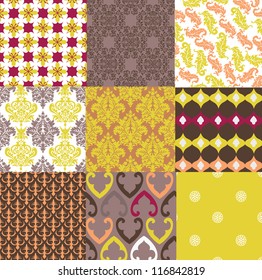 Various retro patterns