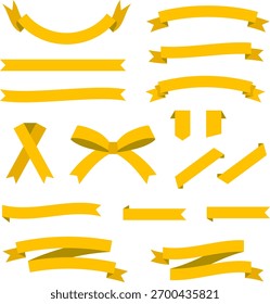 Various Ribbon Illustrations Set : Vector