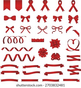 Conjunto de varias ilustraciones de cinta: Vector