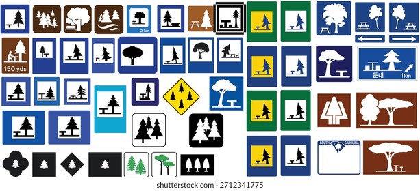 Various Road Warning Signs Models