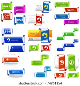 Various sale design elements