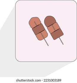 verschiedene Satay , kann für Symbole verwendet werden
