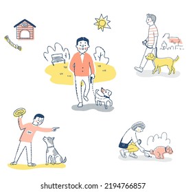 Varios conjuntos de escenas con tu perro