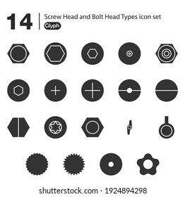 various screw head and nut head shape designs for a variety of creative building designs, perfect use for businesses selling raw materials for buildings etc.