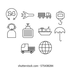 Varios conjuntos de iconos vectoriales en fondo blanco
