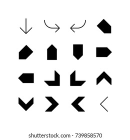 Various shape of arrows - Icon set