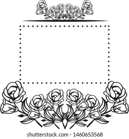 Various shape frame, decoration of invitation card, wallpaper unique. Vector