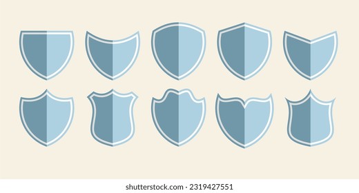 various shapes of badges for design elements