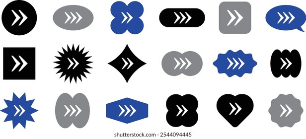 VARIOUS SHAPES AND BOX SHAPES WITH CHECK