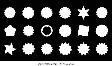 Various shapes have been created for use in graphic design