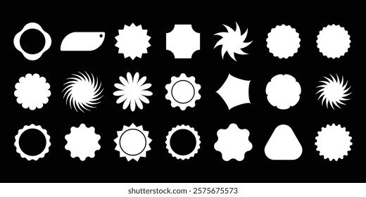 Various shapes have been created for use in graphic design