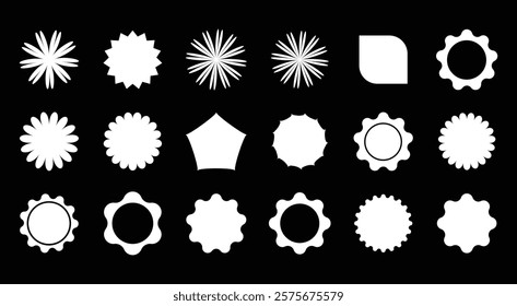 Various shapes have been created for use in graphic design