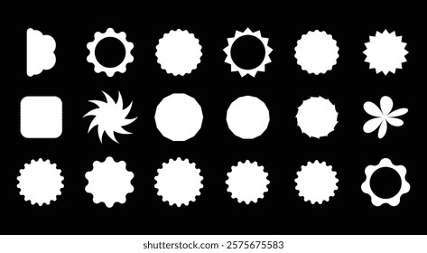 Various shapes have been created for use in graphic design