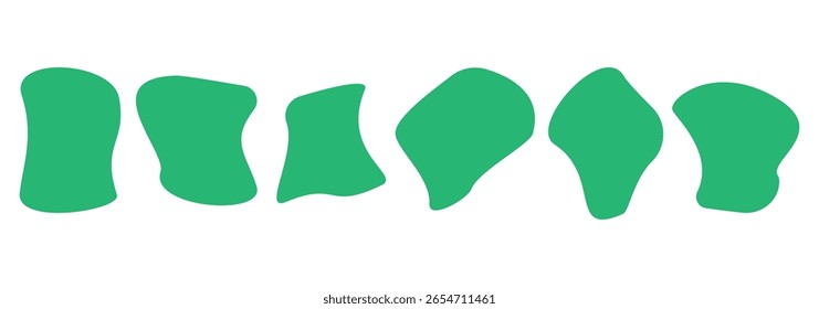 Various shapes of irregular blobs