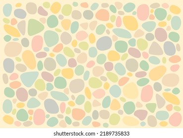 Various shapes seamless patterns pastel colors.