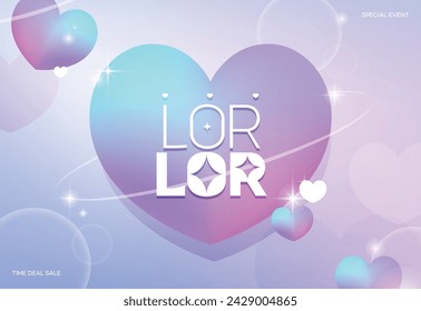 Varias plantillas de tipografía de eventos de compras