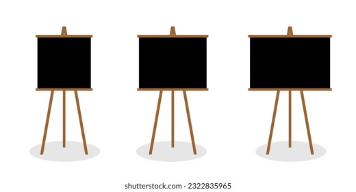 various size board canvas vector element