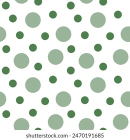 Various Size Dots Background seamless pattern stock. Hand drawn spots. Confetti seamless vector pattern. Seamless Dots Pattern on White Background