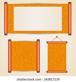Various size of traditional chinese scroll