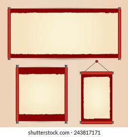 Various size of traditional chinese scroll