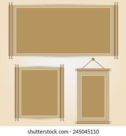 Various size of traditional chinese scroll