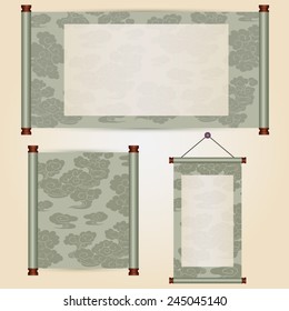 Various size of traditional chinese scroll