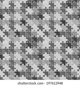 Various sizes puzzle. Illustration for design