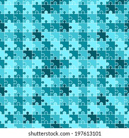 Various sizes puzzle. Illustration for design
