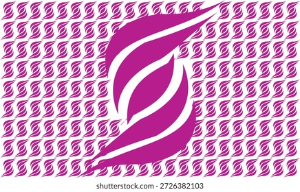 Verschiedene kleine und große Menge von violettem Design machen Kunstwerke auf weißem Hintergrund