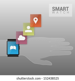 Various Smart Watch Screen Illustrations