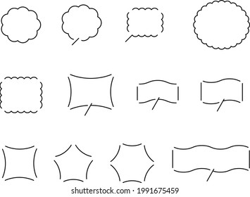 Various Speech balloon design set