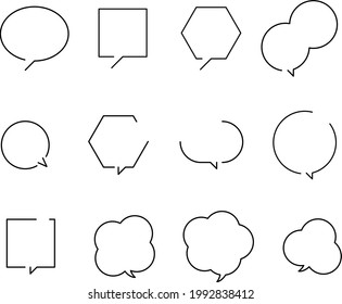 Verschiedenes Speech Ballon Design Set