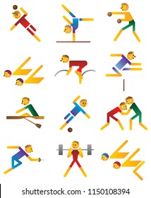 Various sport themed icons.