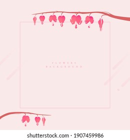 Varias colecciones de marcos de flor de primavera